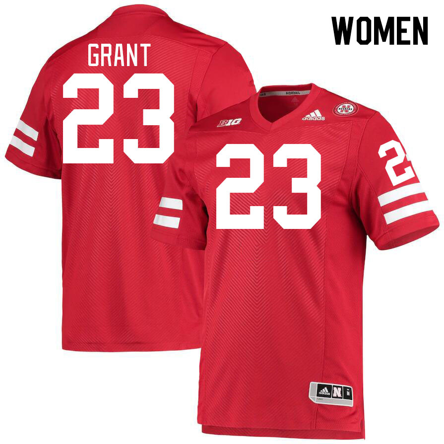 Women #23 Anthony Grant Nebraska Cornhuskers College Football Jerseys Stitched Sale-Red - Click Image to Close
